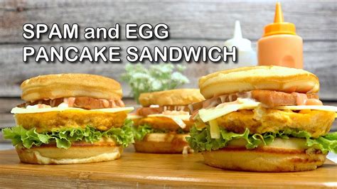 Spam and Egg Pancake Sandwich Recipe .